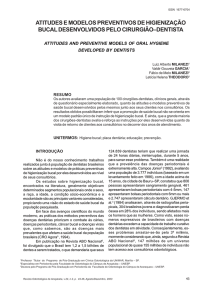 atitudes e modelos preventivos de higienização bucal