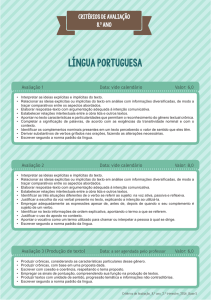 Língua Portuguesa Língua Portuguesa