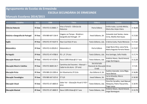 manuais escolares 2014-2015 DA ESE