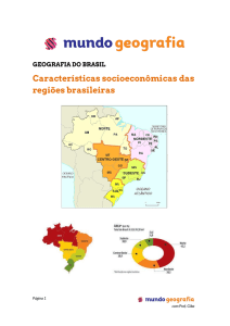Características socioeconômicas das regiões brasileiras