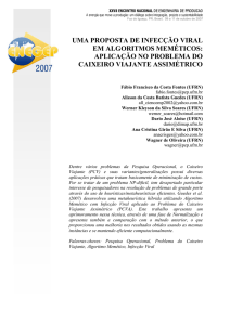 uma proposta de infecção viral em algoritmos meméticos