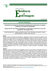 percepção do paciente em tratamento hemodialítico em relação ao