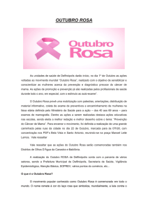 outubro rosa - Prefeitura Municipal de Delfinópolis