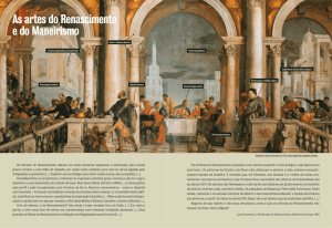 As artes do Renascimento e do Maneirismo
