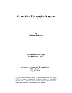 Gramática Pedagógica Kayapó
