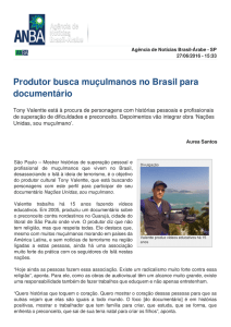 Produtor busca muçulmanos no Brasil para documentário