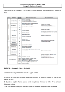 Exame Nacional do Ensino Médio – 2006 Geografia (Caderno