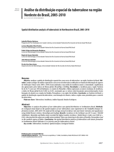 Análise da distribuição espacial da tuberculose na região Nordeste