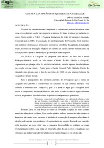 GINCANA E A CRIAÇÃO DE MAQUETES: UMA POSSIBILIDADE