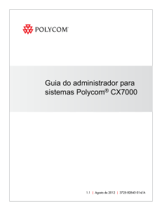 Guia do administrador para sistemas Polycom