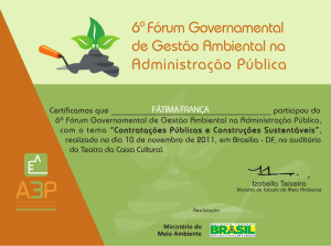 fátima frança - Ministério do Meio Ambiente