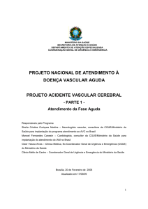 projeto nacional de atendimento à doença vascular aguda