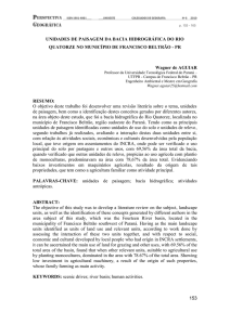 Geográfica 153 UNIDADES DE PAISAGEM DA BACIA