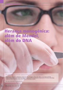 Herança monogênica: além de Mendel, além do DNA