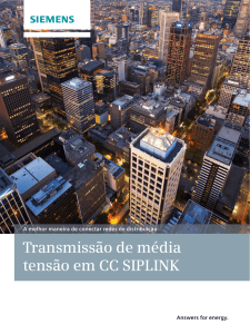 Transmissão de média tensão em CC SIPLINK