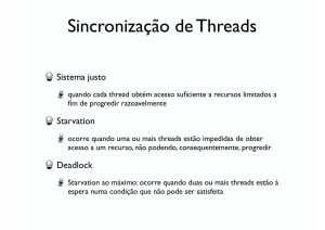 Sincronização de Threads