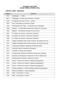 DVD BIOLOGIA - Usina Ciência