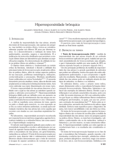 Hiperresponsividade brônquica - Jornal Brasileiro de Pneumologia