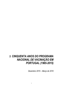 Cinquenta anos do Programa Nacional de Vacinação em Portugal