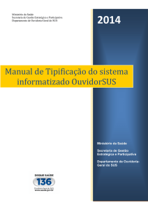 Manual de Tipificação