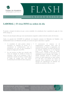 LABORAL | O vírus H1N1 na ordem do dia