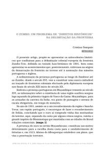O Zumbo: Um problema de “Direitos Históricos”