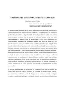 crescimento e desenvolvimento econômico - Bresser