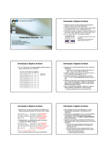 Matemática Discreta - 13
