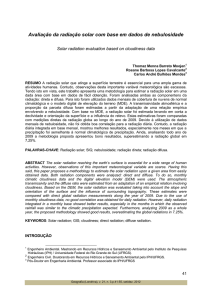 Avaliação da radiação solar com base em dados de