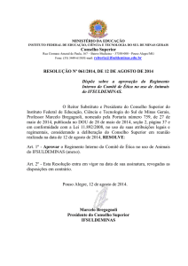 resolução nº 061/2014, de 12 de agosto de 2014