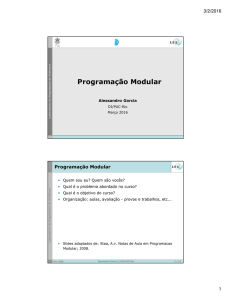 Programação Modular - DI PUC-Rio