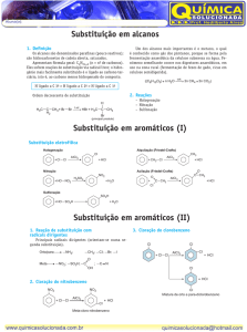 (I) Substituição em aromáticos (II)