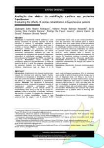 Avaliação dos efeitos da reabilitação cardíaca em pacientes