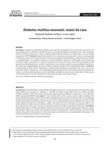 Diabetes mellitus neonatal: relato de caso