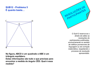 Resolução do problema