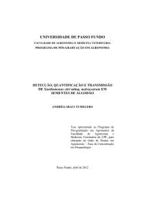 Detecção, quantificação e transmissão de - PPGAgro