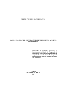 Mobile ear trainer: sistema móvel de treinamento auditivo