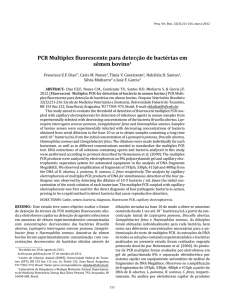 PCR Multiplex fluorescente para detecção de bactérias em sêmen