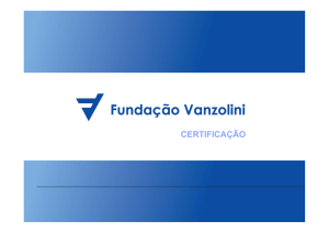 CERTIFICAÇÃO - Fundação Vanzolini