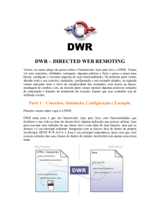 dwr – directed web remoting
