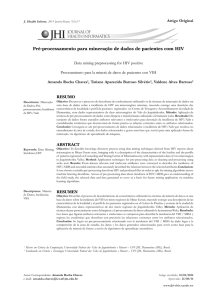 Pré-processamento para mineração de dados de pacientes com HIV