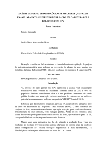 análise de perfil epidemiológico de mulheres que