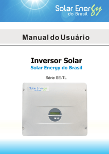Manual do Usuário - Solar Energy do Brasil