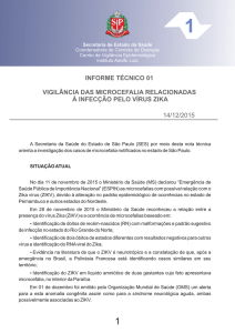Vigilância das microcefalia relacionadas à infecção pelo vírus zika