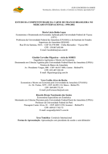 estudo da competitividade da carne de frango brasileira