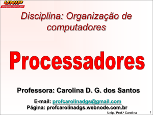 Processador - Professora Dra. Carolina