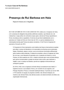 Presença de Rui Barbosa em Haia