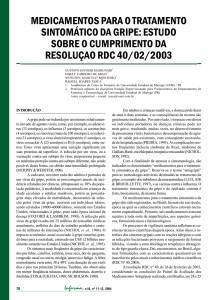 medicamentos para o tratamento sintomático da gripe