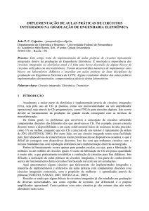 implementação de aulas práticas de circuitos integrados na