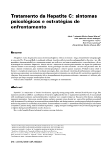 Tratamento da Hepatite C: sintomas psicológicos e estratégias de